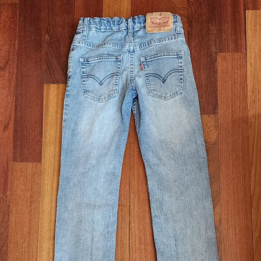 Levi's 514 Kids Light Wash Straight Jeans Size 8